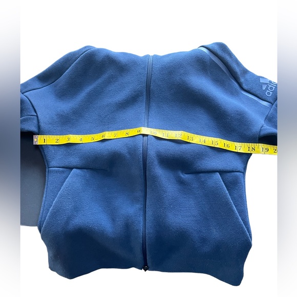 ADIDAS WOMEN'S ATHLETICS Z.N.E. HOODIE Color- Navy - Picture 13 of 14